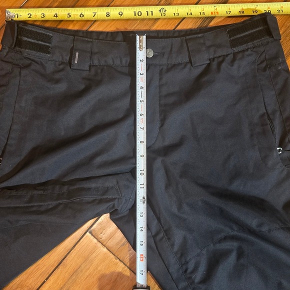 Spyder Mens Black Ski Snowboard Pants XL Regular Adjustable Waist Cargo Pockets